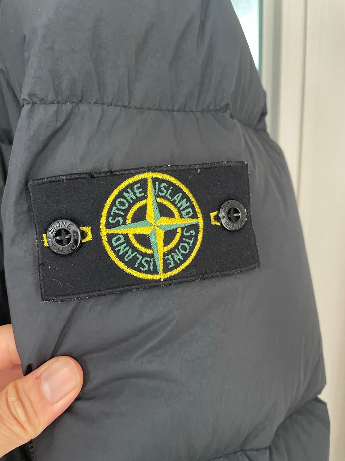 스톤아일랜드 21FW 가먼트다이드 크링클랩스 패딩 블랙 XXL 상품이미지3