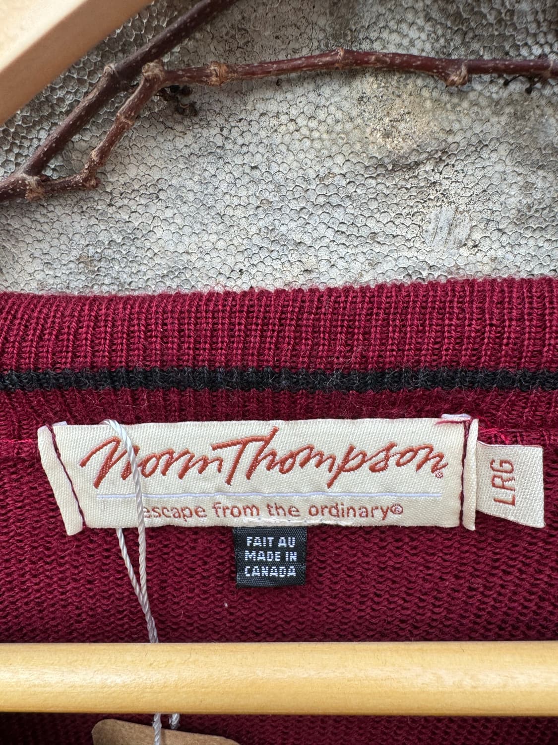 빈티지 캐나다 메이드 패턴 니트 L 상품이미지4