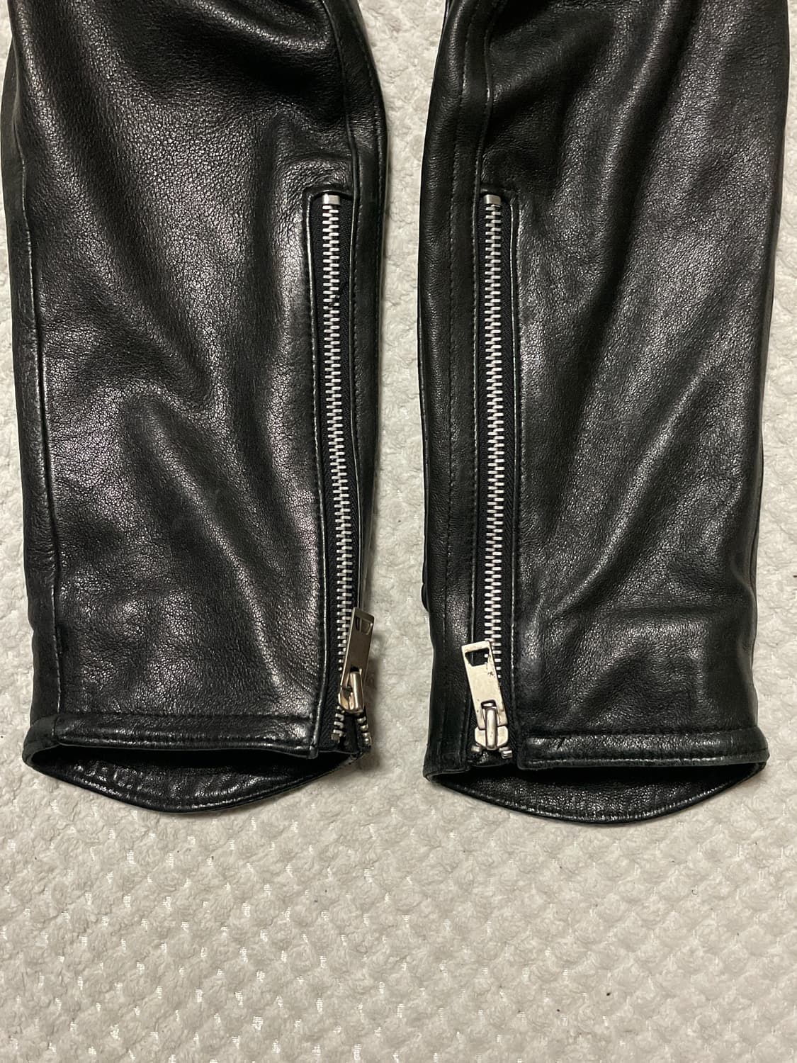 웨스턴 무드 램스킨 양가죽 바이커 레더 자켓 상품이미지7