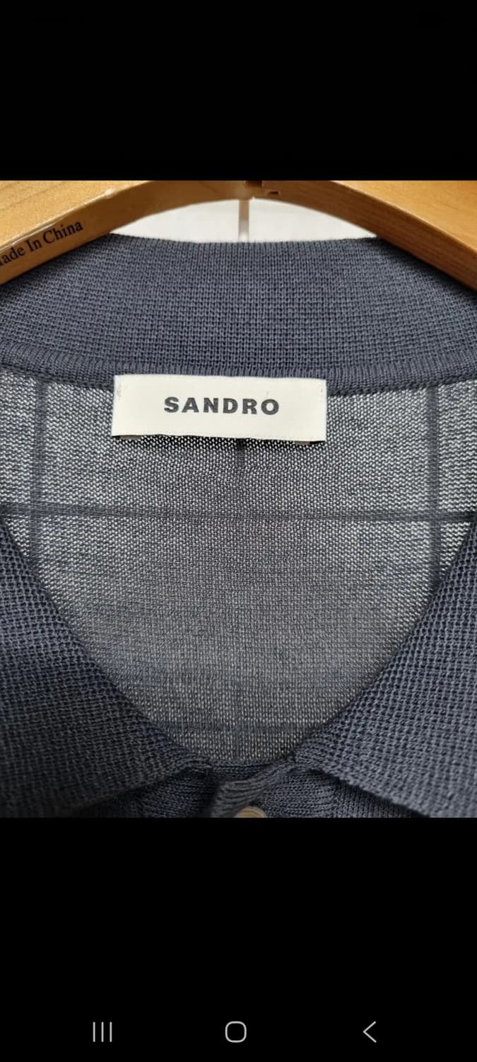 산드로 남성 카라 니트 L (새상품급) 상품이미지4