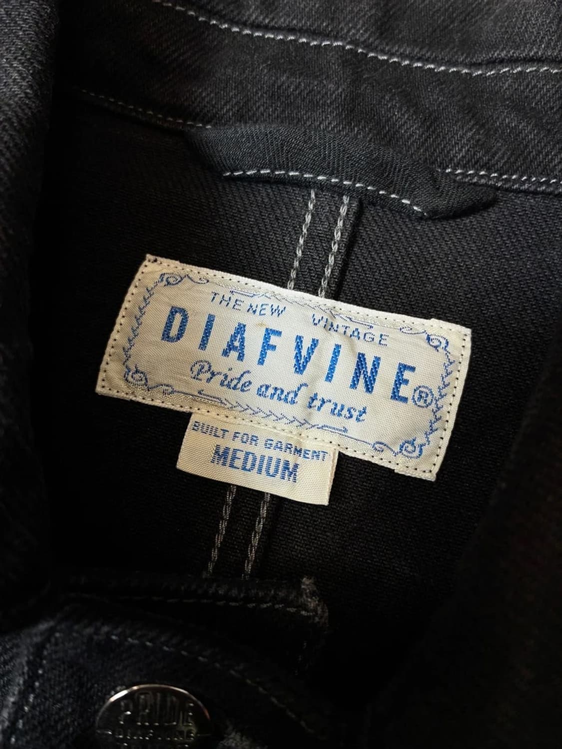 디아프바인 헤비코튼 데님 싱글 코트 PN8078 상품이미지8