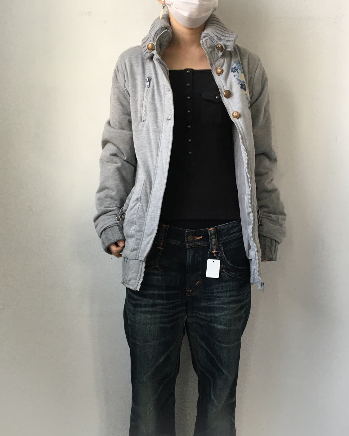 Printing point ribbed layered jacket 상품이미지7