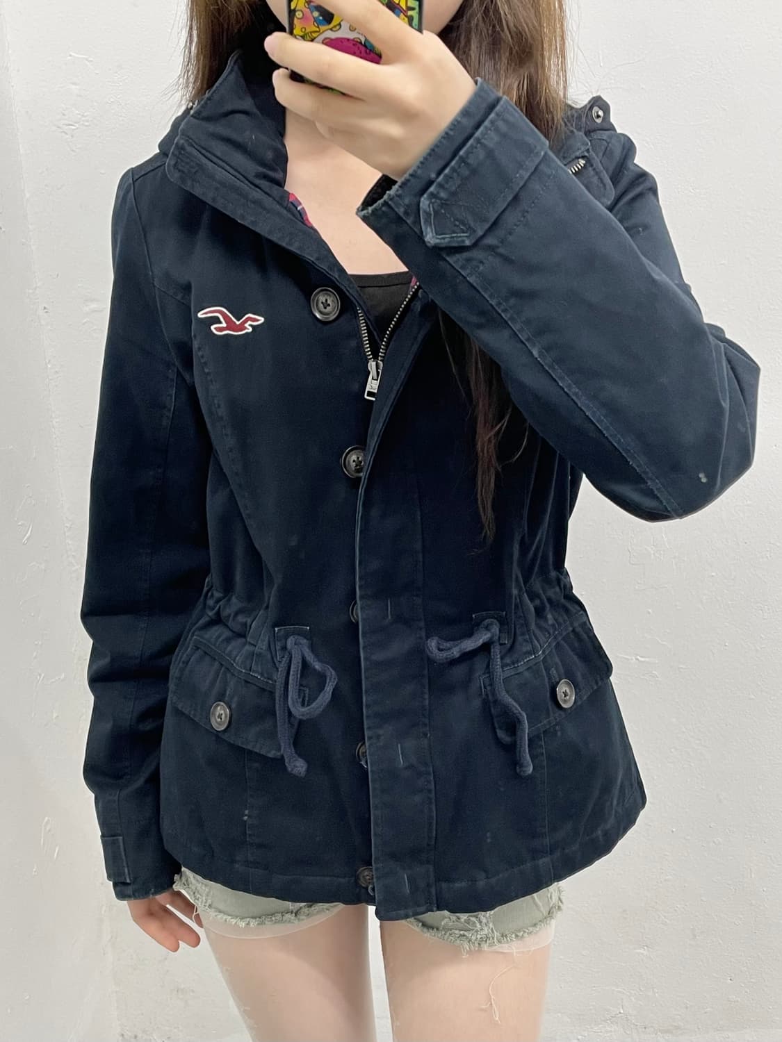 홀리스터 네이비 로고 자켓 핀터깔 상품이미지5