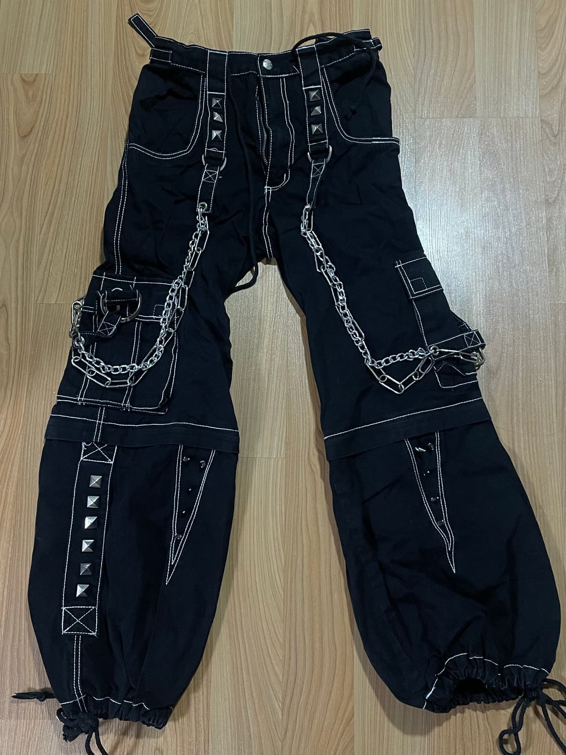 tripp nyc punk 한정판 펑크 본디지 체인 팬츠 상품이미지1