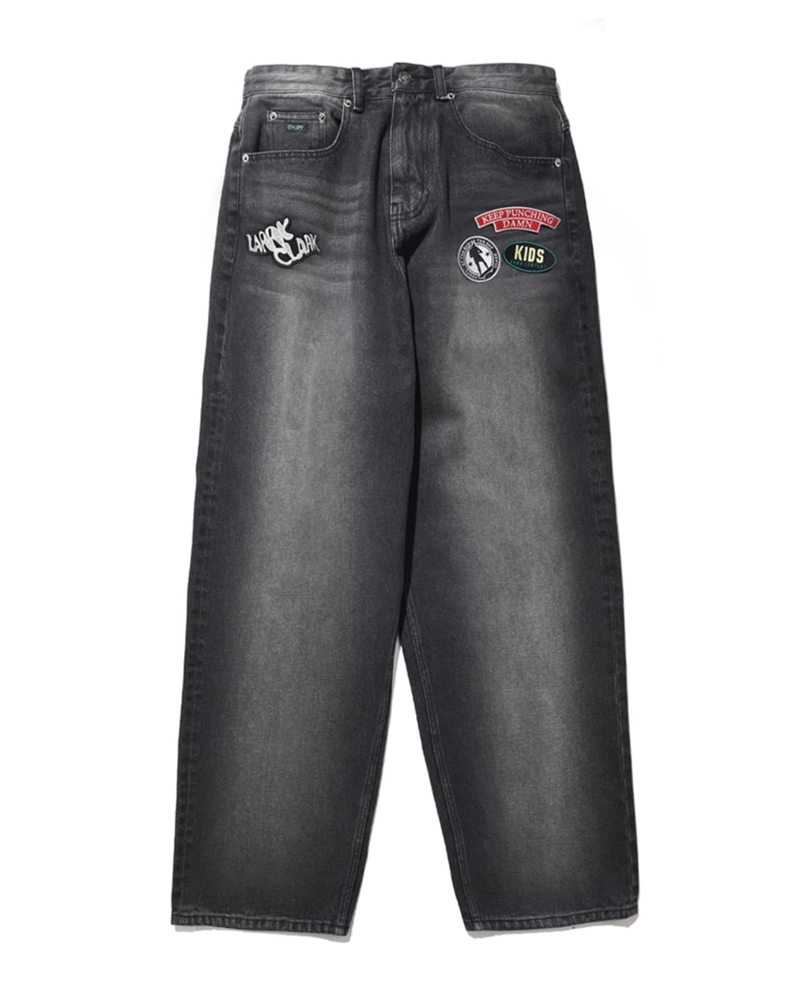 래리클락 빈티지 워시드 흑청 데님 L 상품이미지1