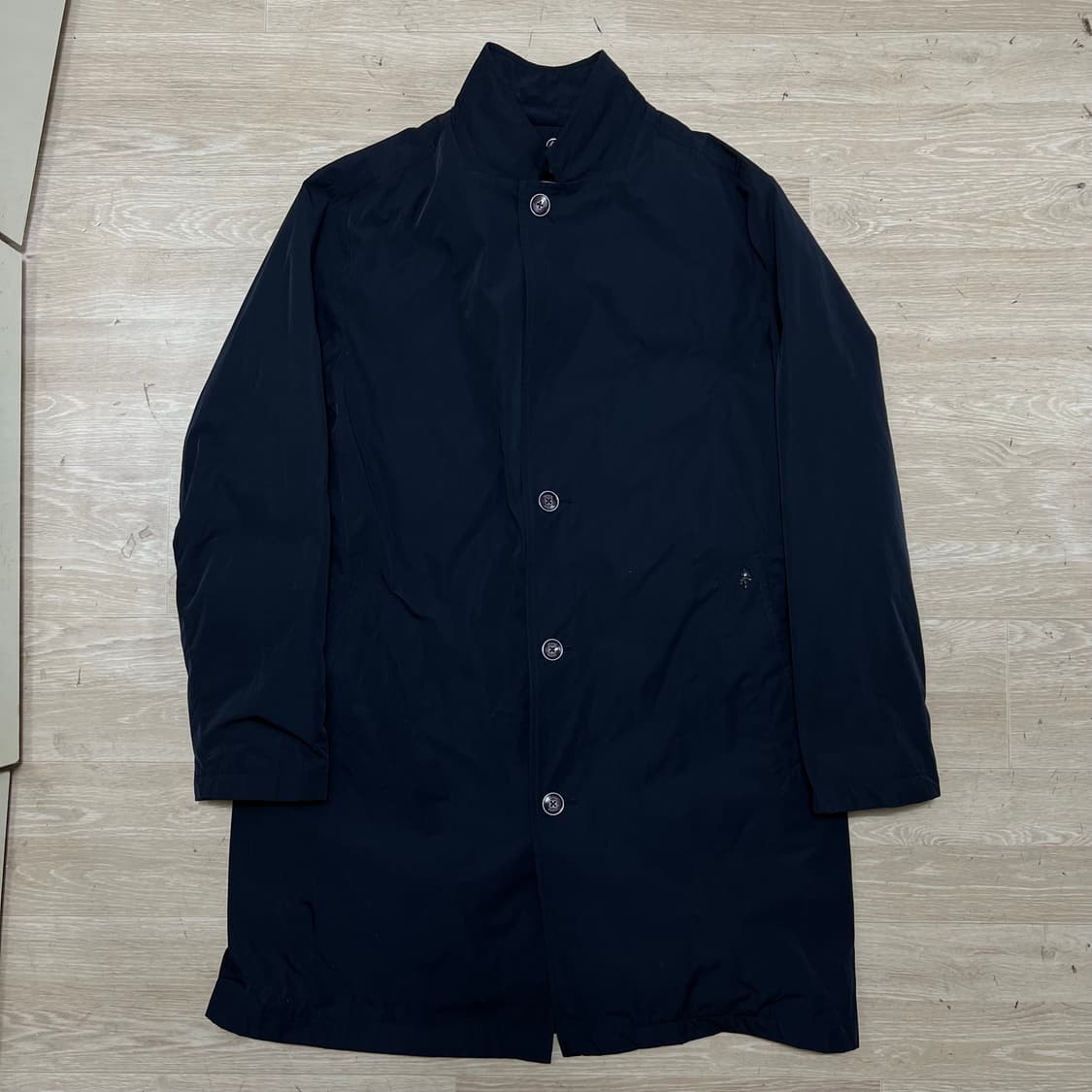 올젠 안감내피 스탠드넥 싱글코트 점퍼 [다크네이비] XL/105 상품이미지1