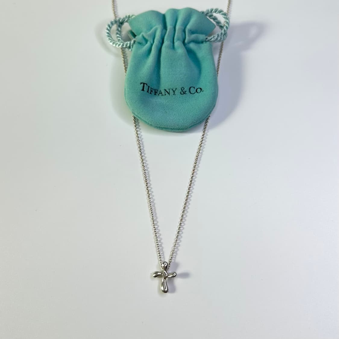 티파니앤코 엘사퍼레티 크로스 펜던트 실버 목걸이 상품이미지8