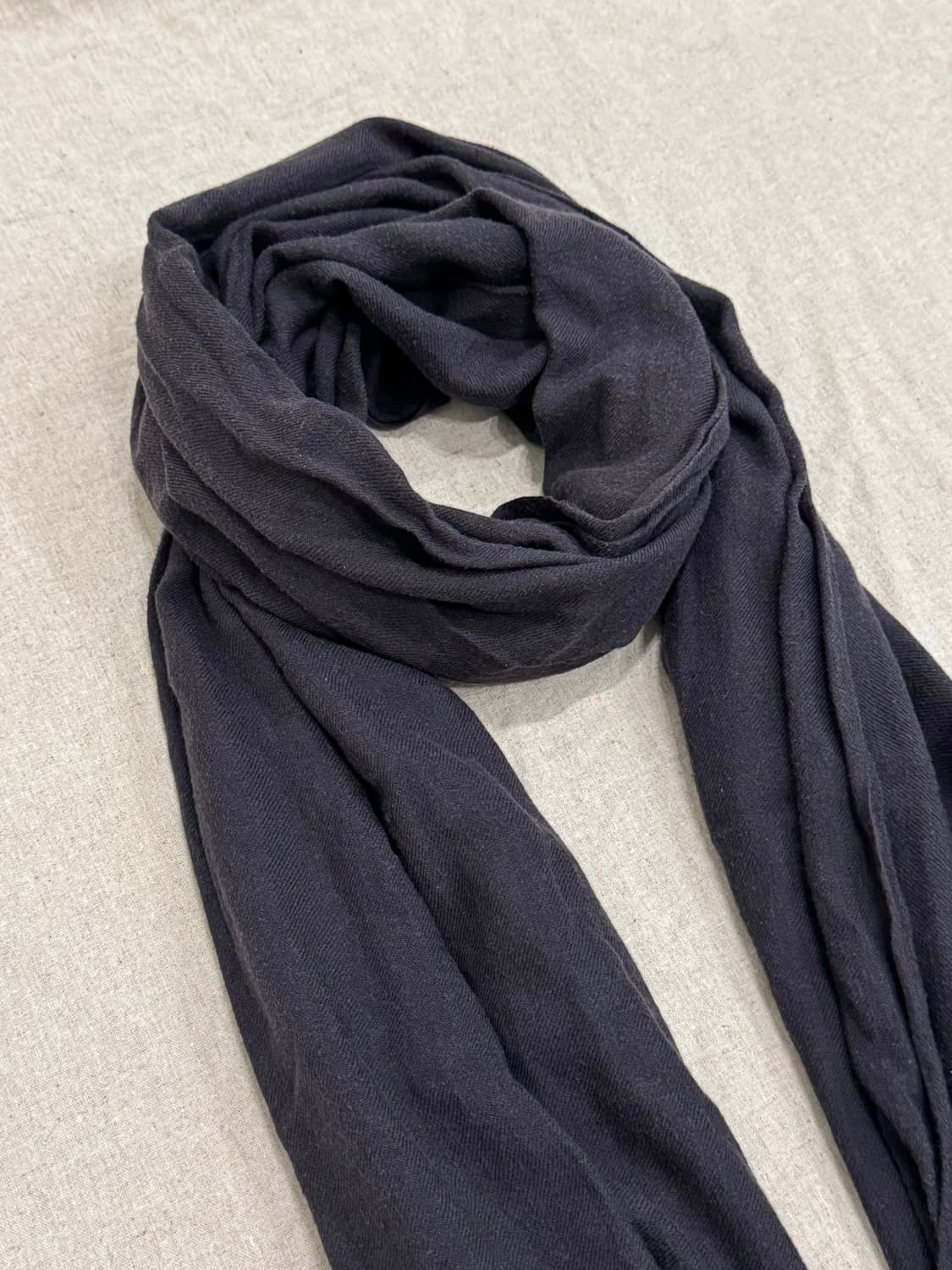 요지야마모토 다잉 코튼 캐시미어 머플러 상품이미지3