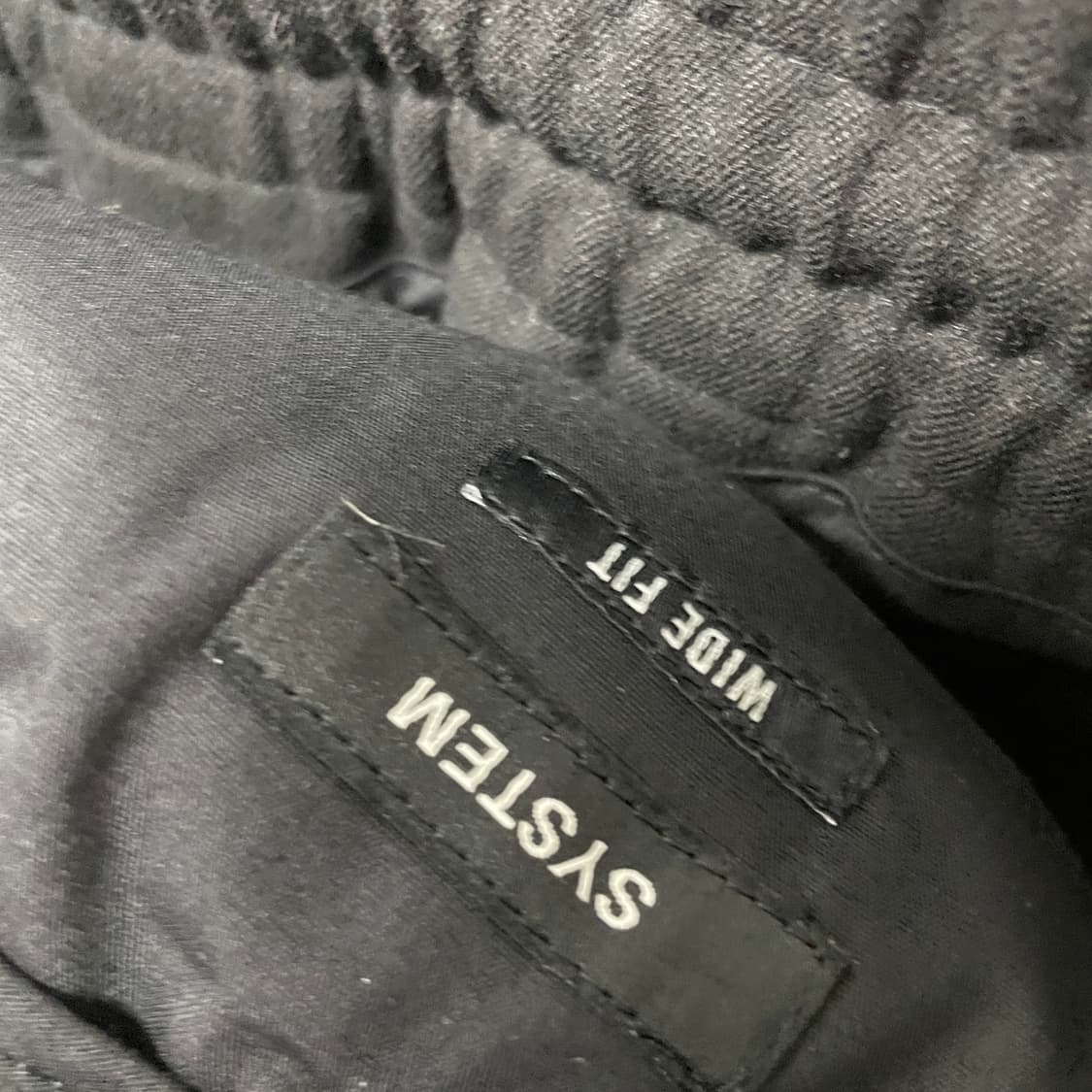 시스템 옴므 블랙 슬랙스 82 상품이미지7