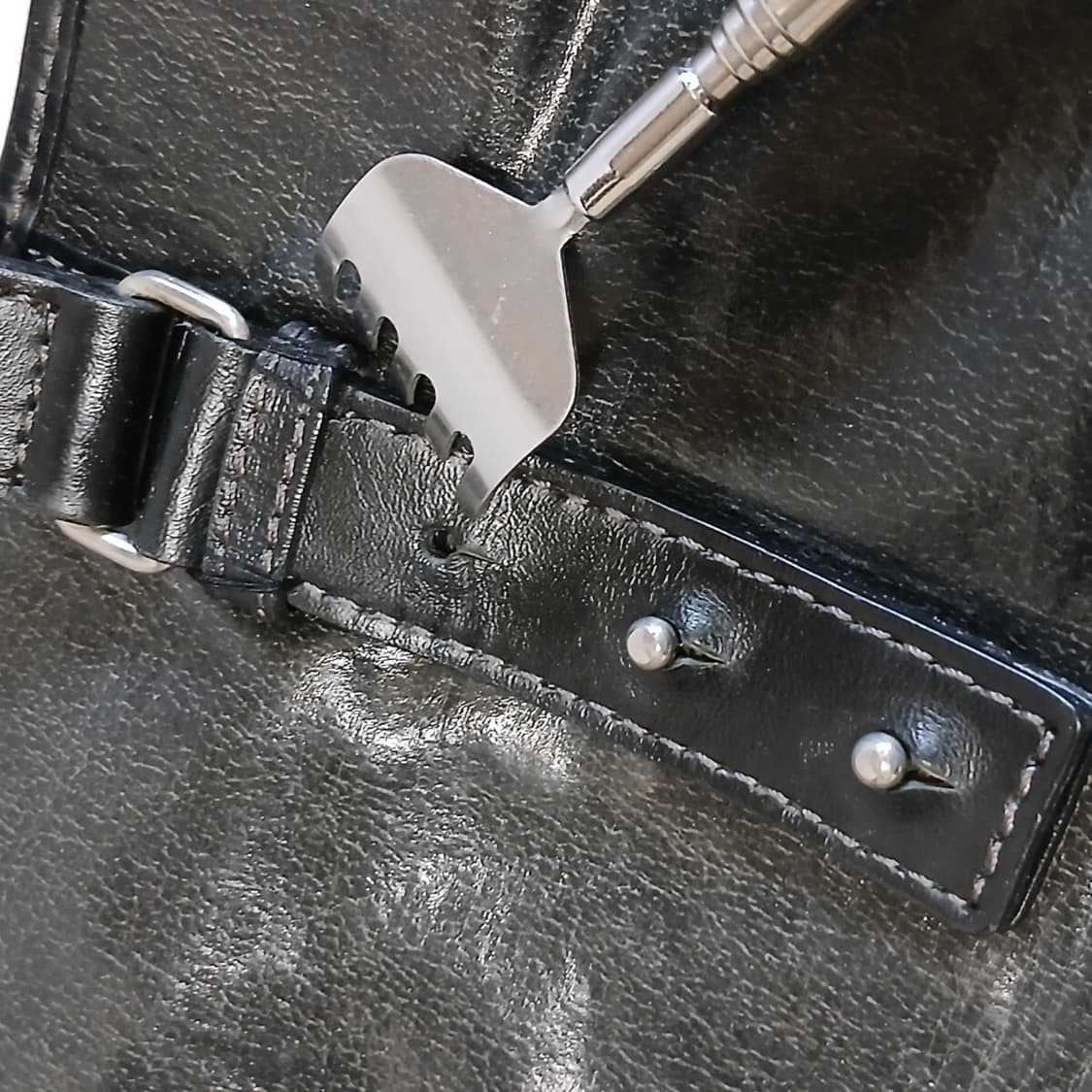 장폴고티에 버클 빈티지가공 레더 토트백y2k 상품이미지9