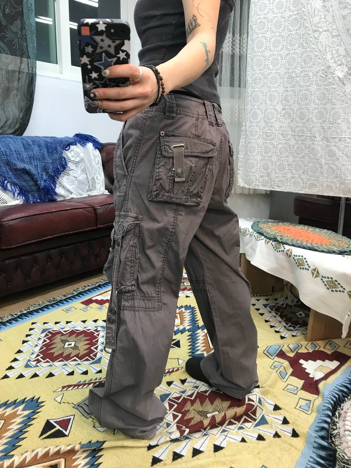 Ugiz 빈티지 퍼플 카고팬츠  상품이미지2