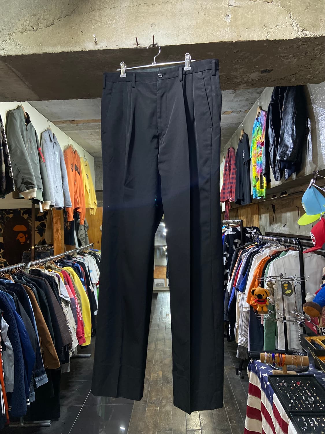 90s Y's for men 요지 야마모토 핀턱 포인트 슬랙스 상품이미지2