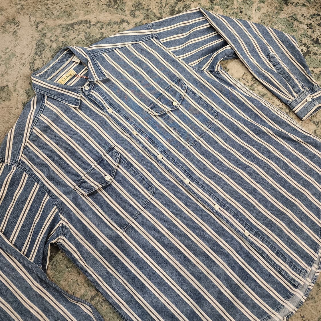 90s 제작 USA L.L.BEAN 데닝셔츠 상품이미지3