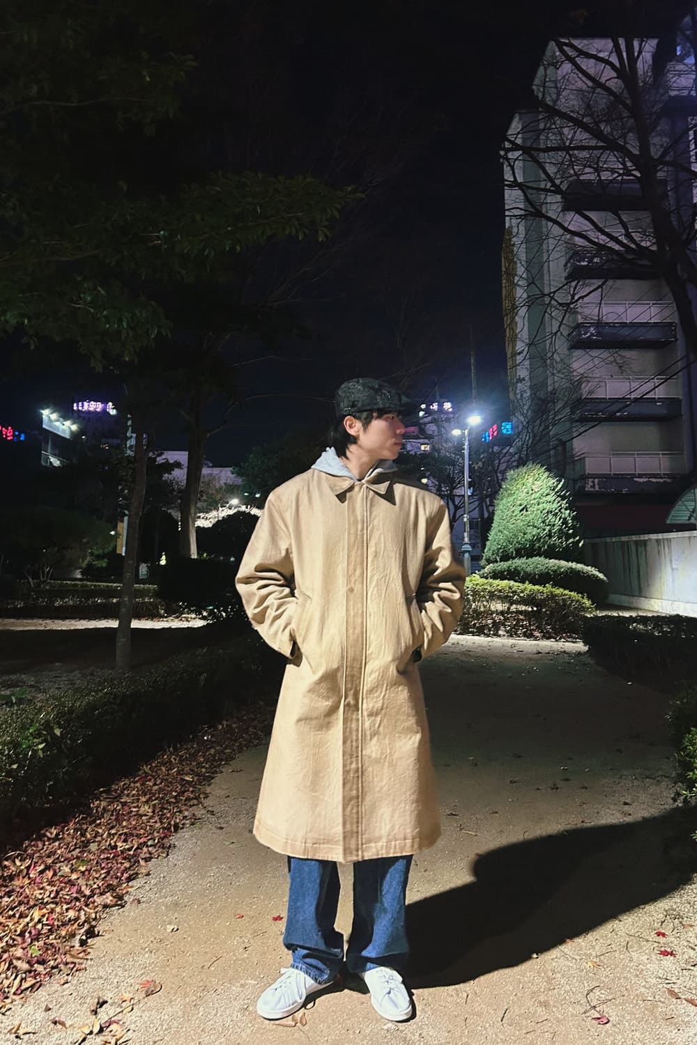 L) 렉토 빈티지 이펙트 코튼 코트 (데저트) 상품이미지9