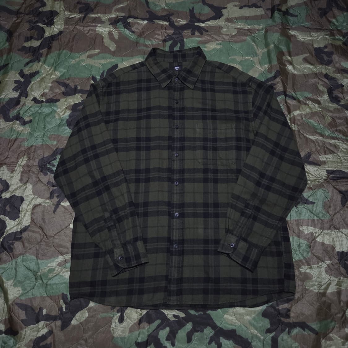 Uniqlo Flannel Check Shirt 유니클로 체크 셔츠 상품이미지1