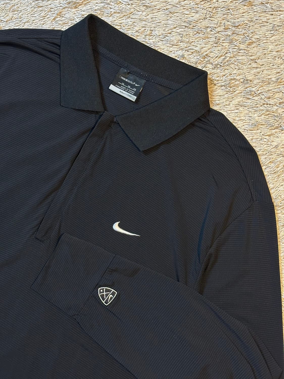 나이키 골프 스우시 기능성 긴팔 카라티 블랙 상품이미지2