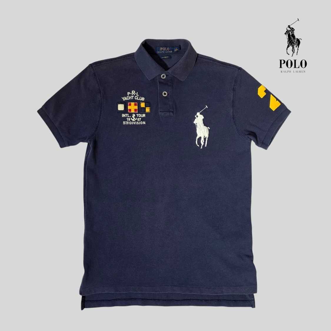 [S]폴로 랄프로렌 빅포니 요트클럽 커스텀핏 카라 반팔 상품이미지1