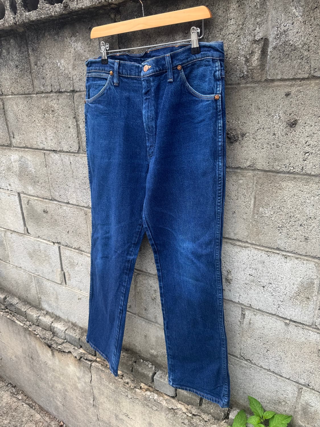 00s 랭글러 빈티지 937str 스판 카우보이컷 데님 팬츠 36 상품이미지3