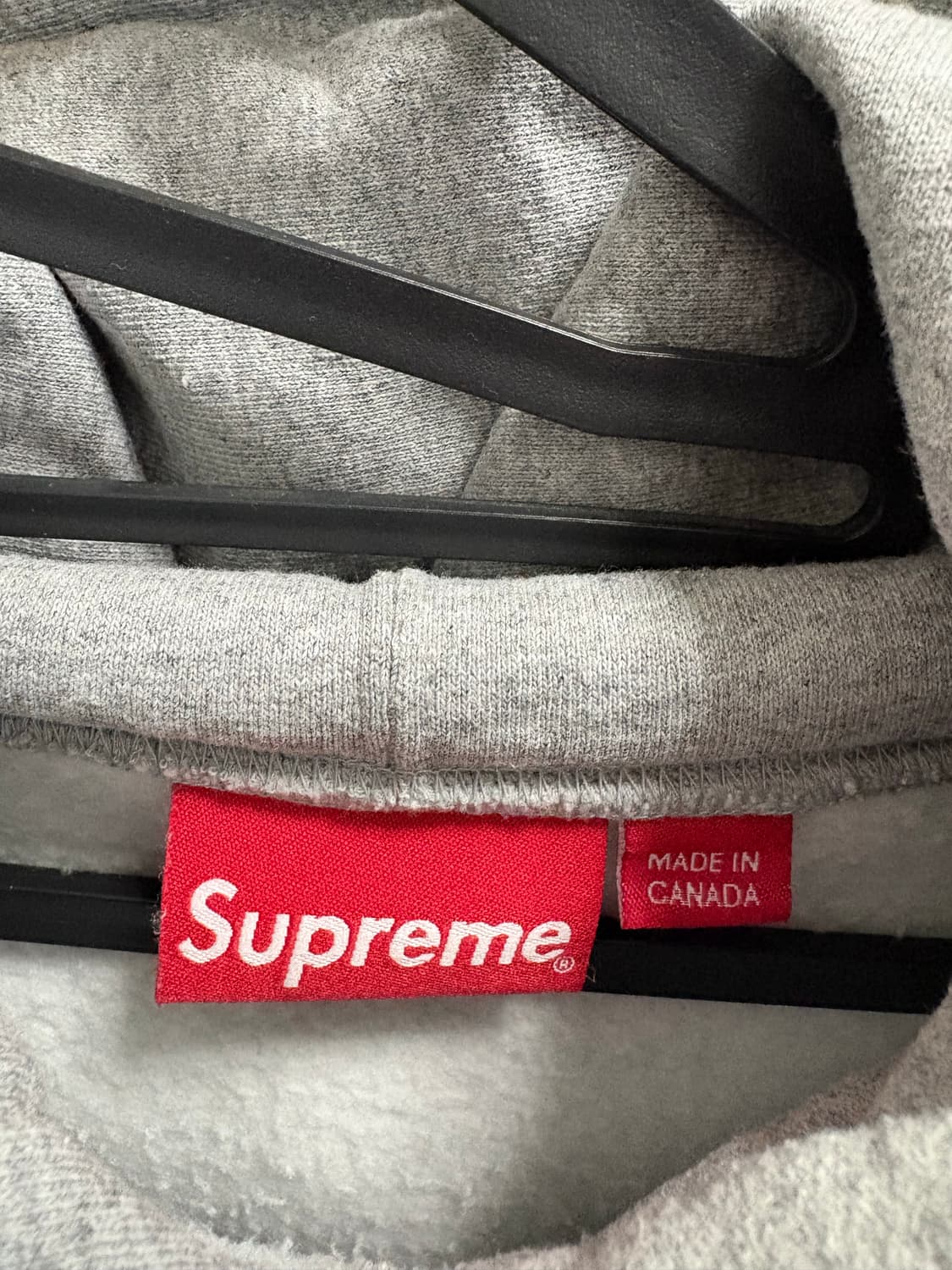 슈프림 스몰 박스 드로우코드 후드 스웨트셔츠 헤더 그레이 L 상품이미지4