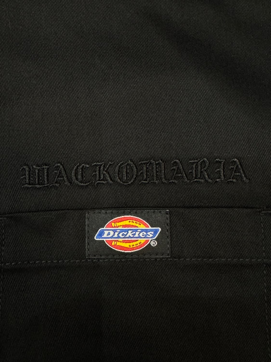 [L] 와코마리아 x 디키즈 워크 셔츠 블랙 (Type-2) 상품이미지4