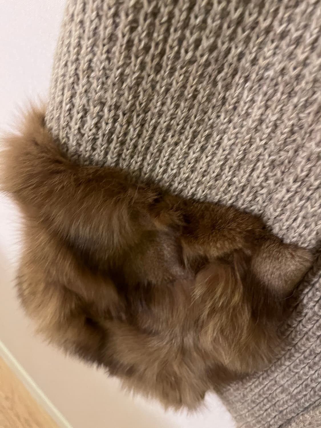 MINE 니트 털 조끼 원피스  상품이미지5