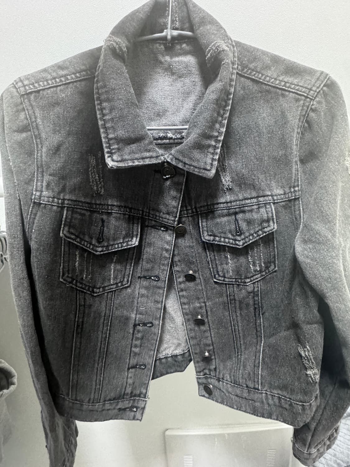 빈티지 흑청 데님자켓 상품이미지1