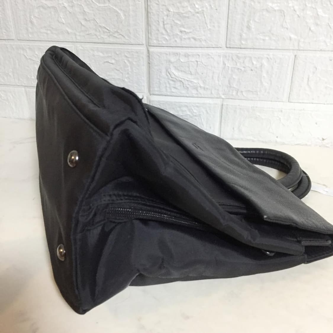 요지 야마모토 Y'SACCS 소가죽 나일론 토트백 상품이미지6