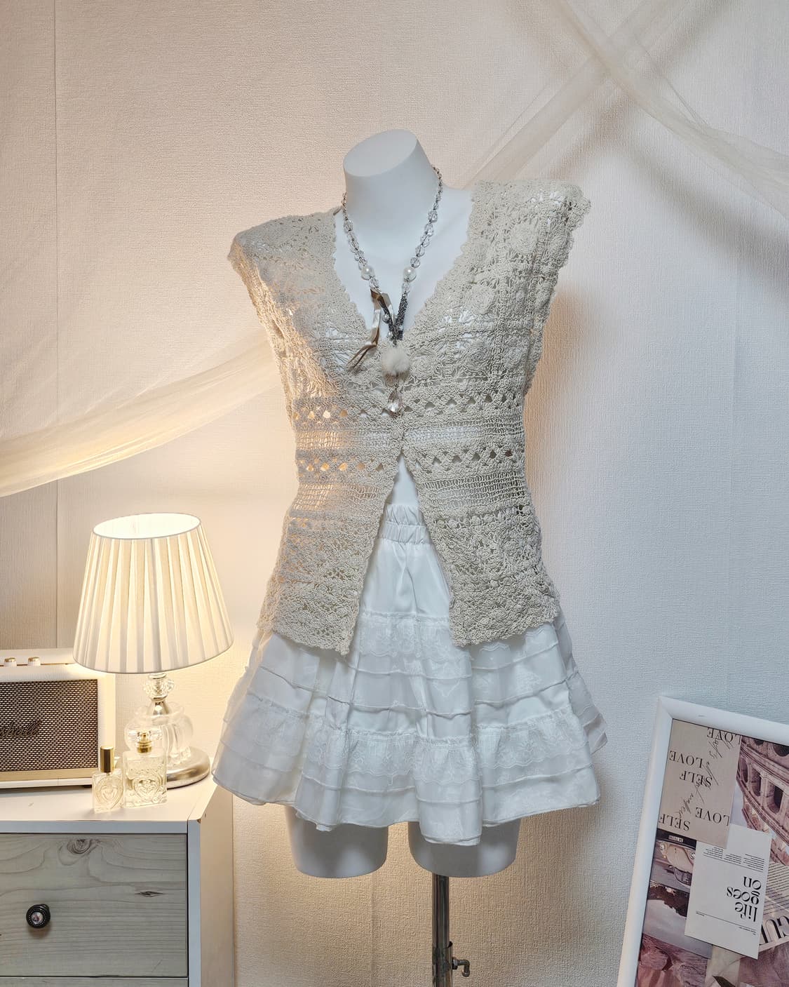 Beige mori look style set
 상품이미지3