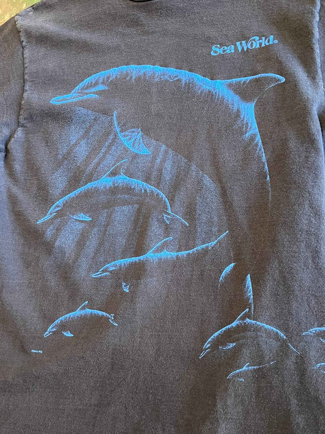 90's [L] 싱글스티치 빈티지 반팔티 돌핀 그래픽 SeaWorld 상품이미지2