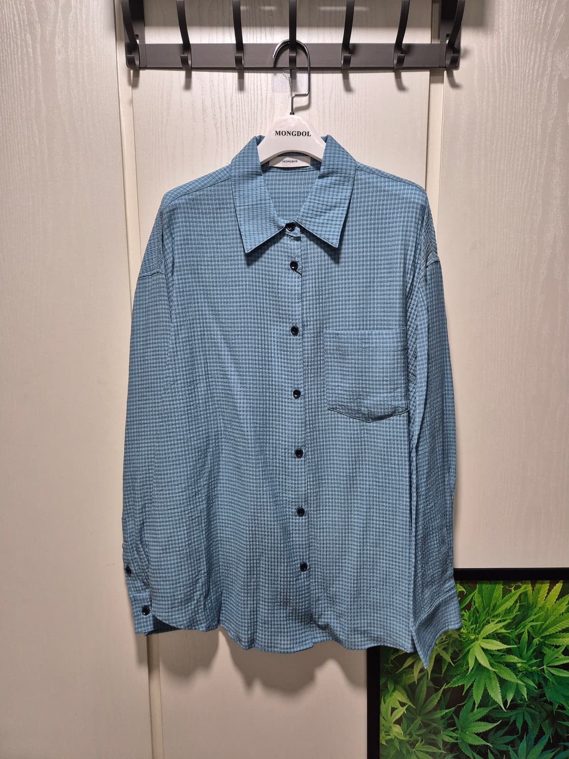 (세일)(새상품)MONGDOL 시어서커 셔츠 하늘색 상품이미지2