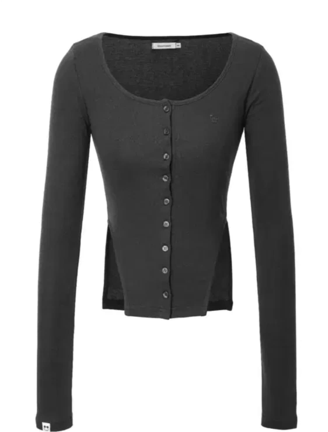 쓰리타임즈 블레어 가디건 차콜 s 상품이미지1