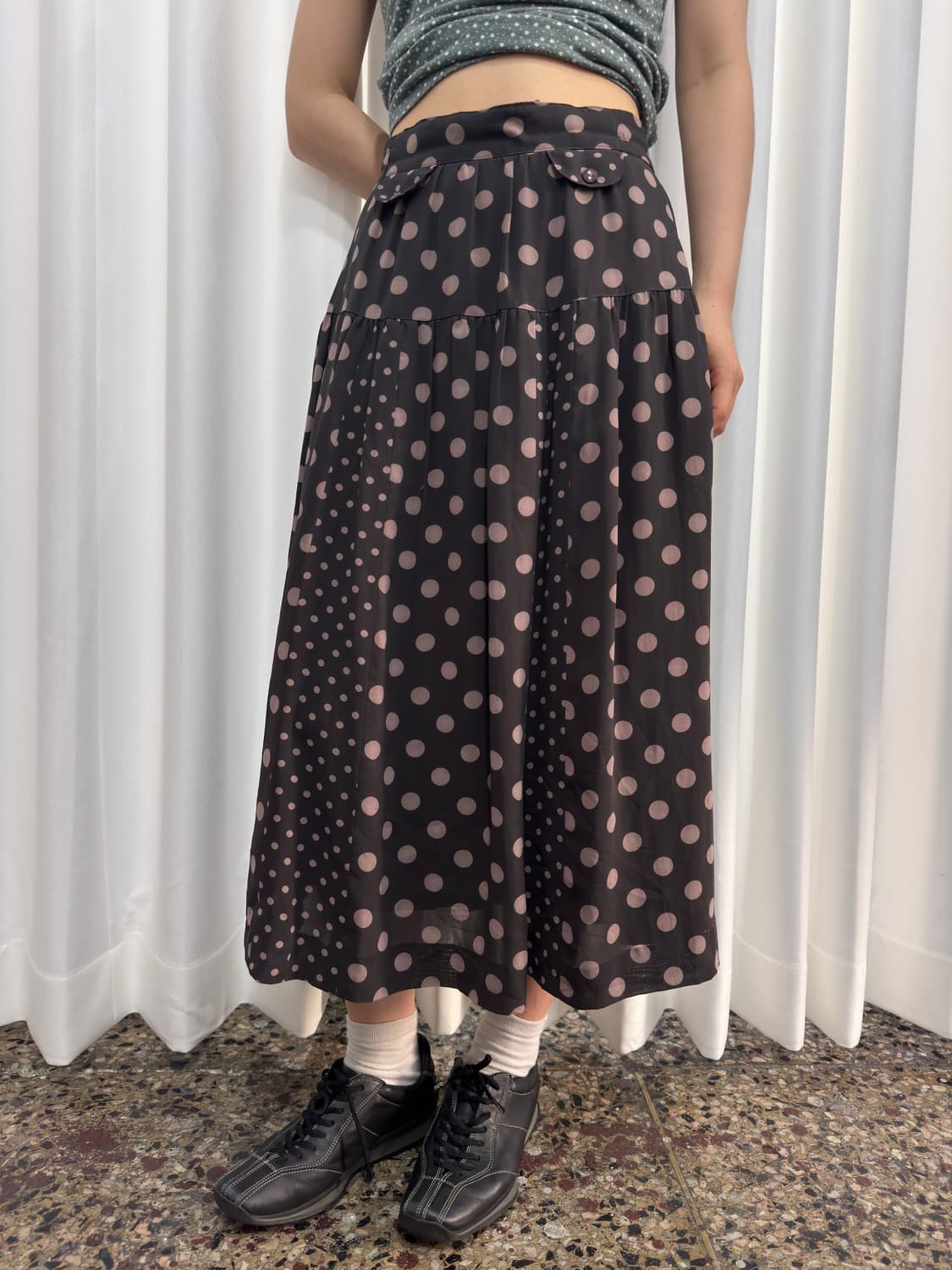 dot design skirt 상품이미지2