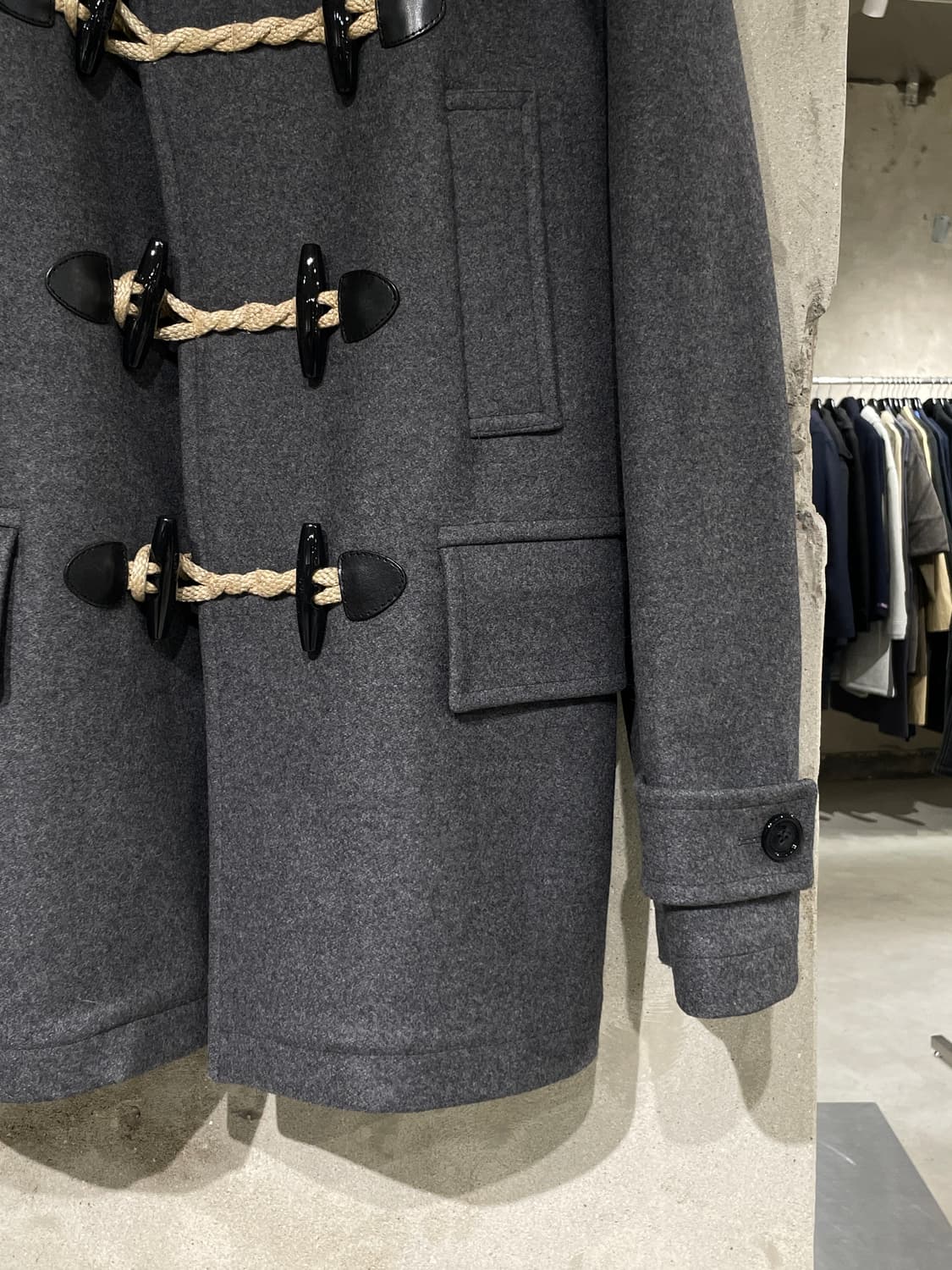 버버리 그레이 울 더플 코트 상품이미지5