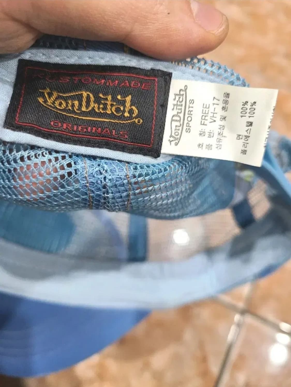 본더치 메쉬 트러커캡 블루 상품이미지4