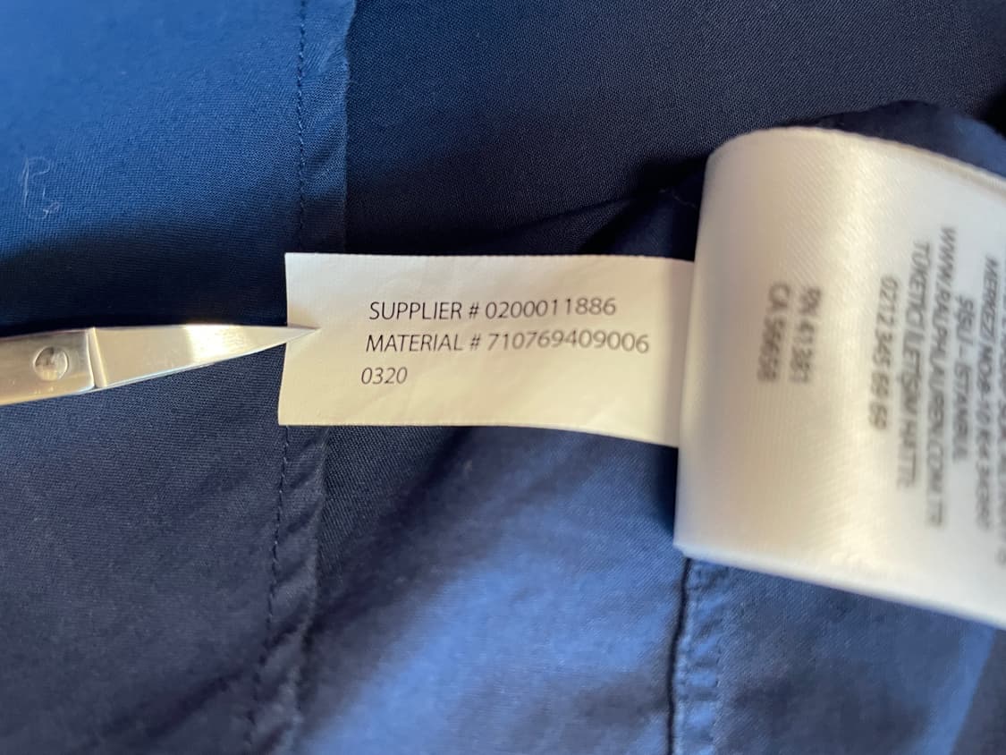 폴로 랄프로렌 긴팔셔츠 네이비 상품이미지5