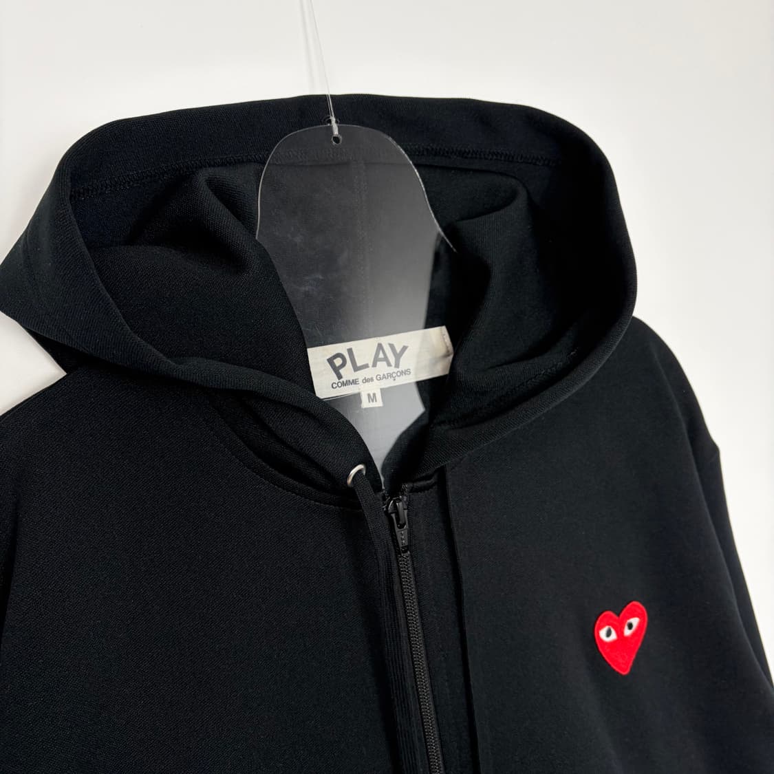 꼼데가르송 플레이 로고 후드 집업 자켓 상품이미지2