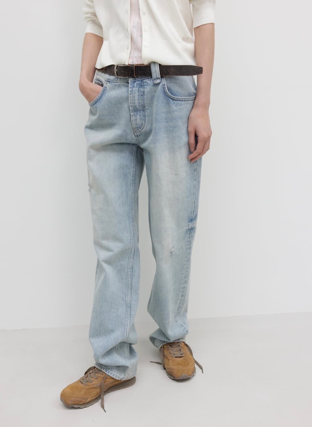 MID RISE REGULAR FIT JEANS / MID BLUE 상품이미지1