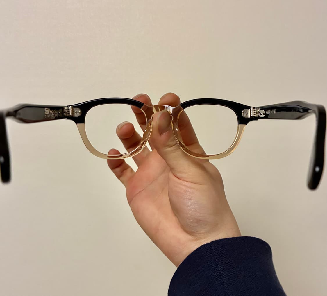 (44-22)쉐이디캐릭터 아르니 패치워크 투톤 아넬 안경 줄리어스타르트 상품이미지6