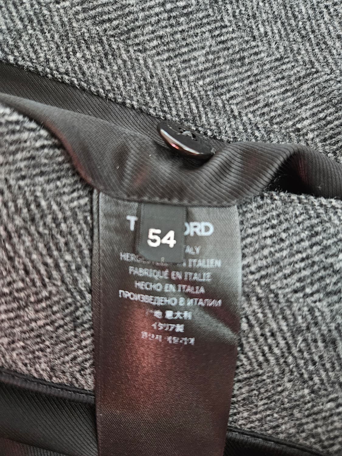 25fw 톰포드 울헤링본 더블코트 54 상품이미지3