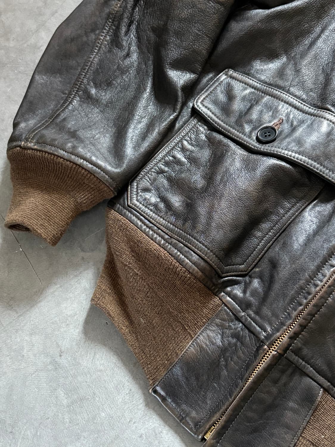 RRL 더블알엘 블랙 쉐르파 플라이트 자켓 상품이미지6