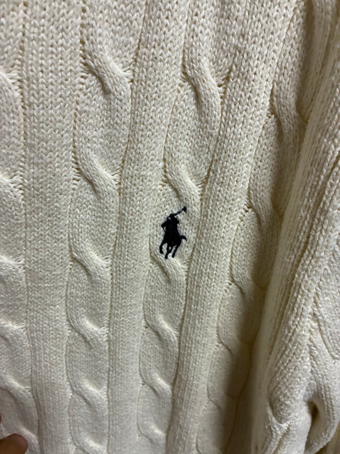 폴로 아이보리 니트 XL/105 상품이미지2