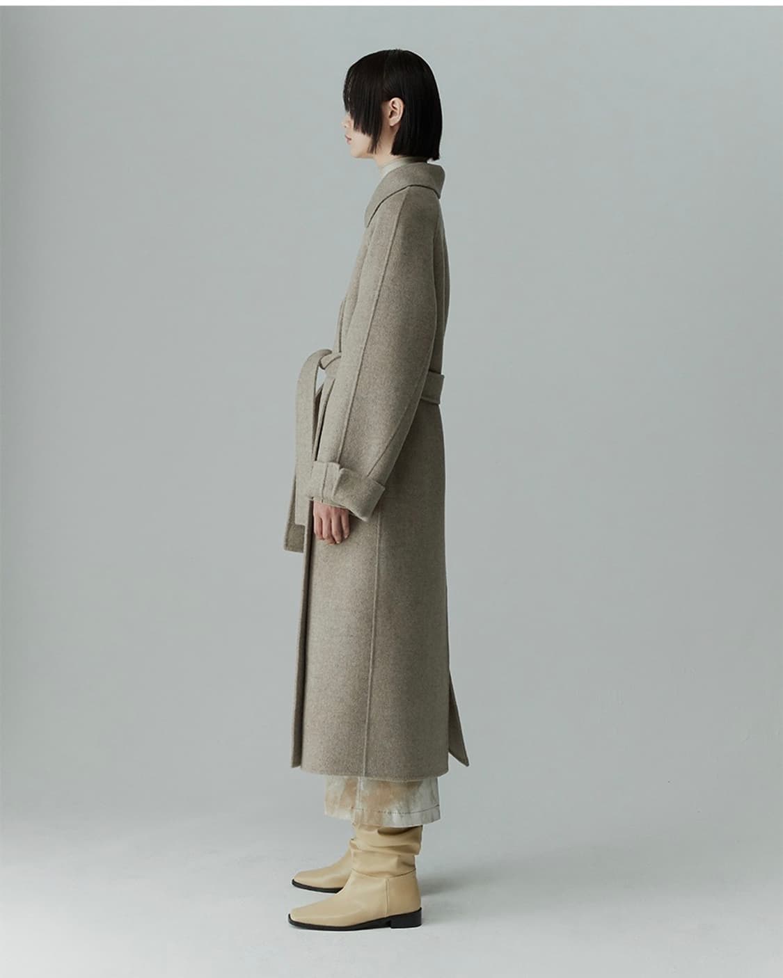 리이 RE RHEE 핸드메이드 울 블렌드 코트 상품이미지4