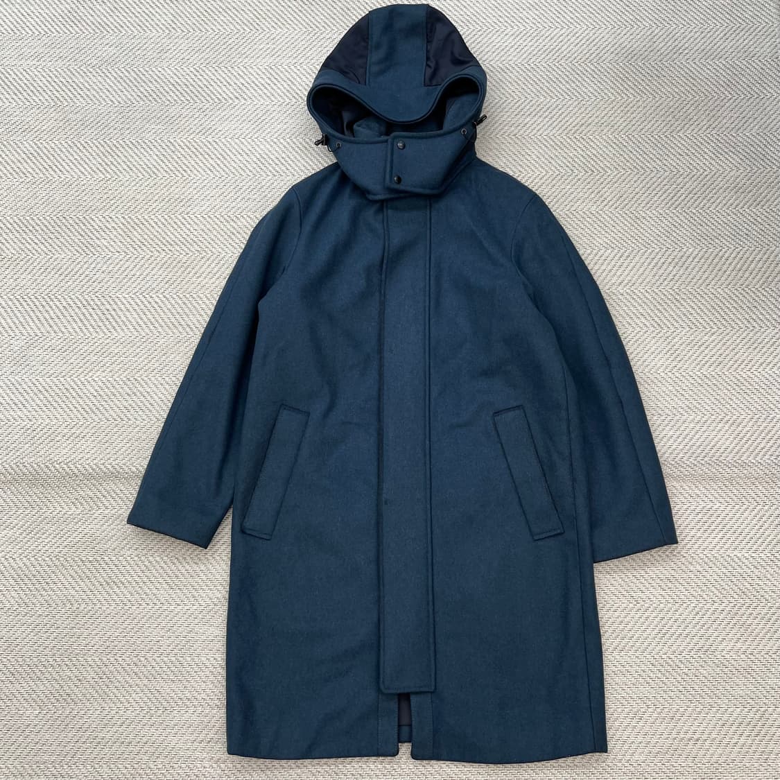 솔리드 옴므 울 후드 코트 r2571 상품이미지1