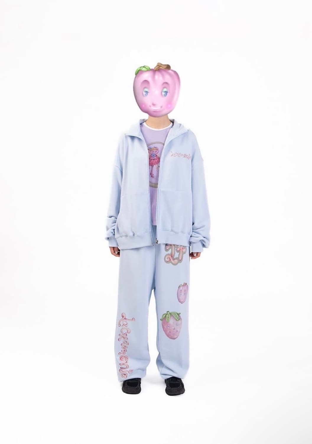 라세레모니 트레이닝 셋업 세트 블루(윈터 착용) 상품이미지1