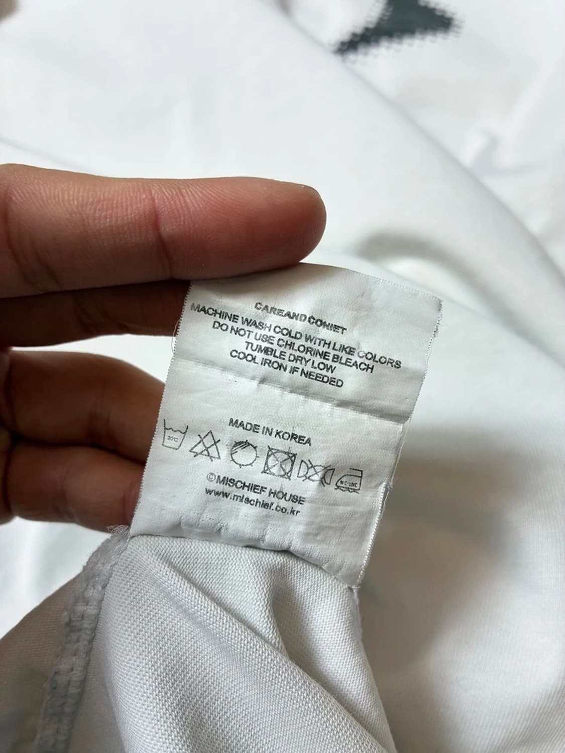 미스치프 롬버스 블러 베이직 반팔 티셔츠 PN9086 상품이미지9