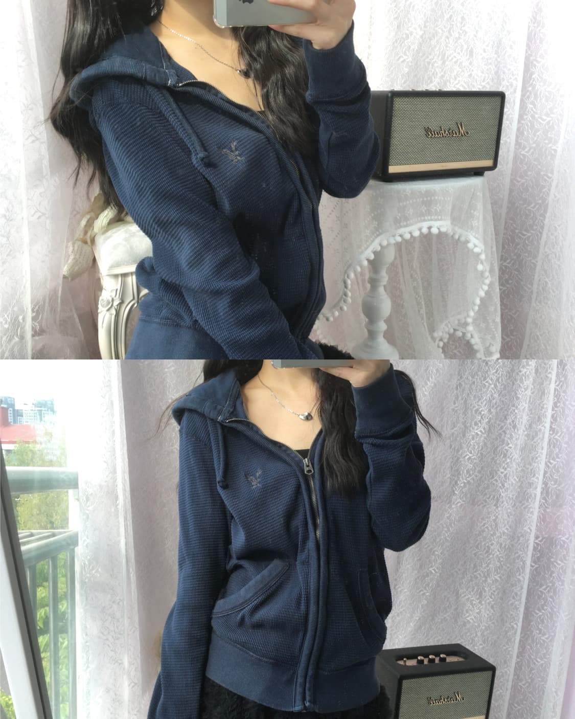 Americn eagles vintage waffle hoodie 상품이미지2