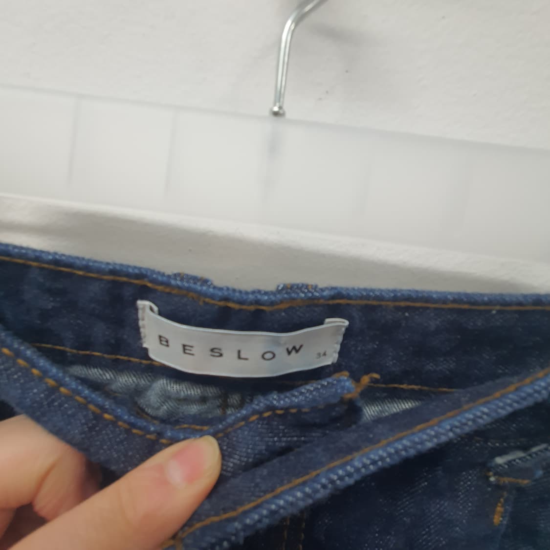 비슬로우 투턱 셀비지데님 상품이미지3