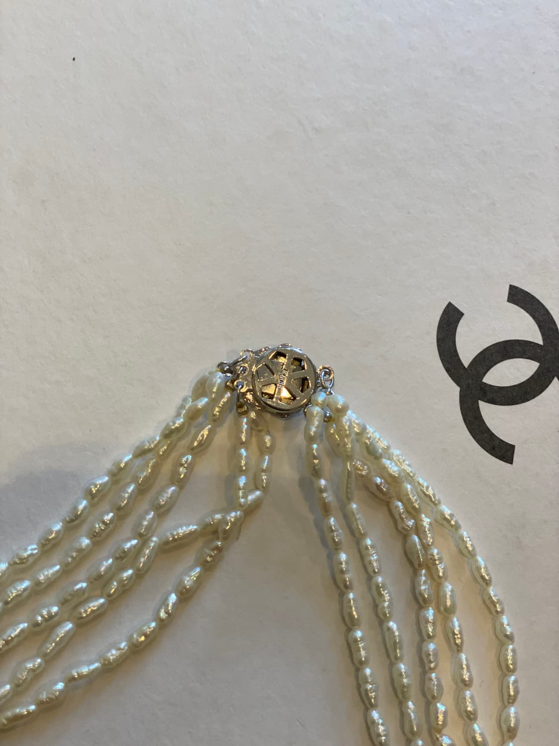 못난이 진주 5겹 레이어드 목걸이 일본 수입 상품이미지8