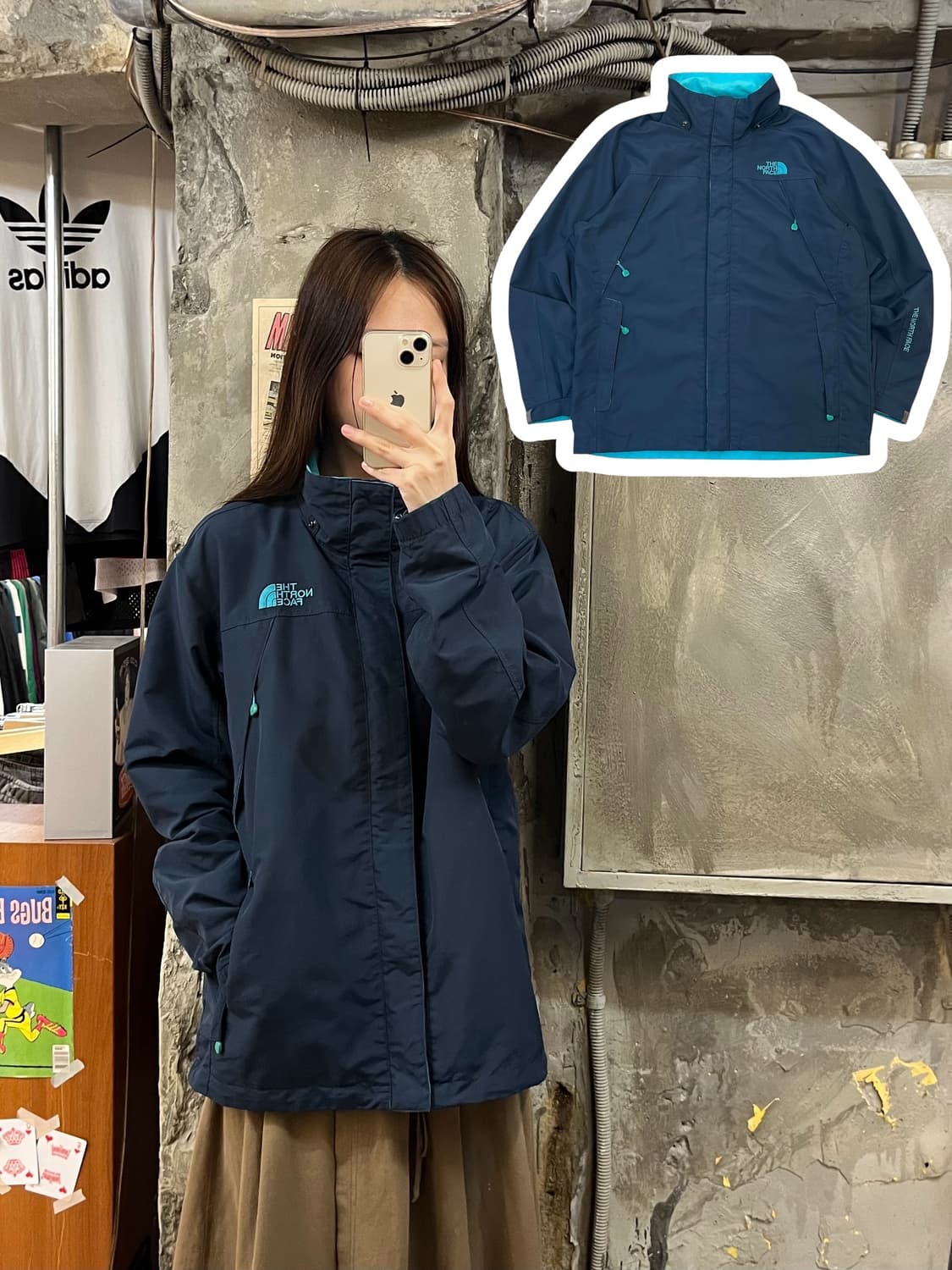 노스페이스 바람막이 네이비 90 S #csz940 상품이미지1