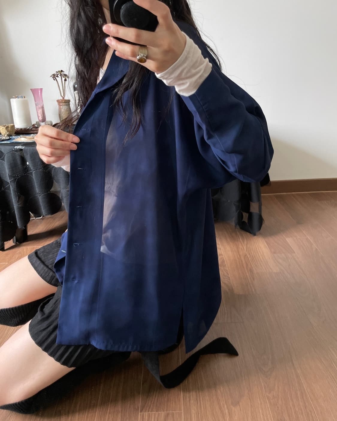 sheer blouse 상품이미지5